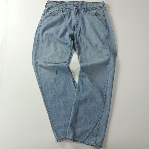 [BUNJANG] Levi's 569 Loose Straight Pastel Blue Denim Jeans (34) / CA655 34 리바이스 569 루즈 스트레이트 데님 팬츠 바지
