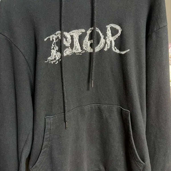 [BUNJANG] Dior Peter Doig Collaboration Logo Hoodie Black / 디올 후드티