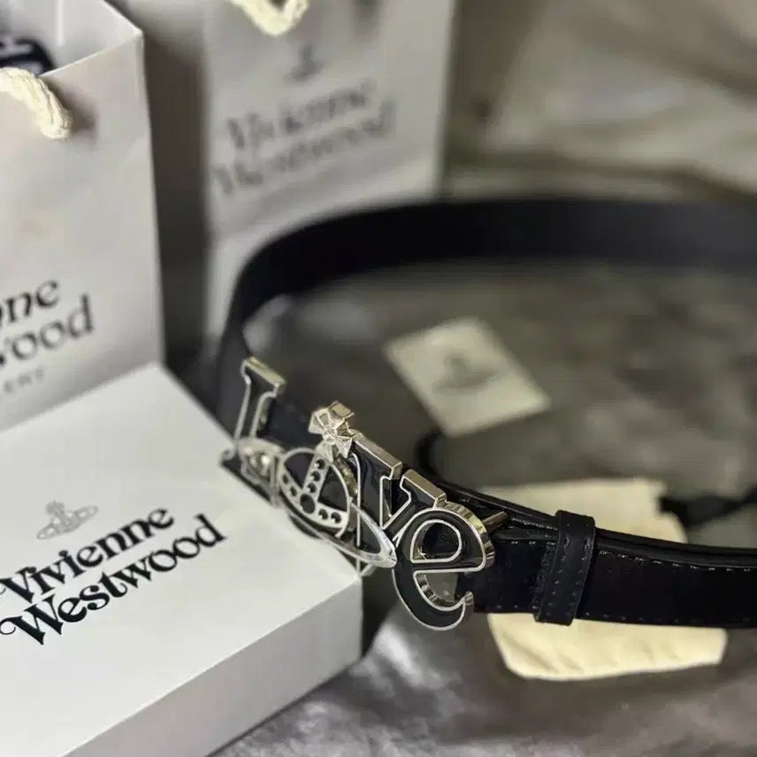 [BUNJANG] Vivienne Westwood Enamel Orb Belt / 비비안웨스트우드 에나멜 러브 오알비 벨트