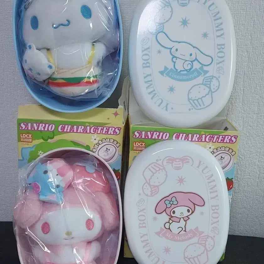[BUNJANG] Sanrio Yumebox Lunchbox Dolls Set (Cinnamoroll & My Melody) / 산리오 야미박스 도시락인형  2종