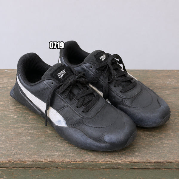 [BUNJANG] Puma Baederun Clean Black White Sneakers / 245) 푸마 베이더런 클린 블랙 화이트