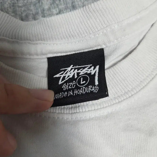 [BUNJANG] Stussy Short Sleeve T-Shirt - Large, White / 스투시 반팔티 L 사이즈