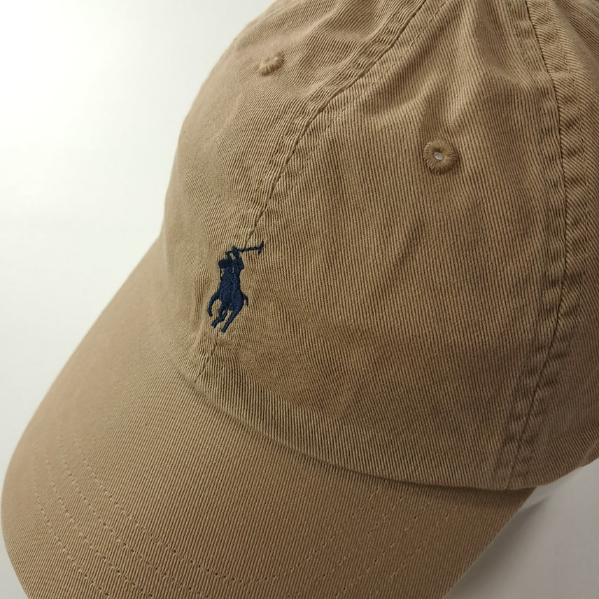 [BUNJANG] Polo Ralph Lauren Beige Cotton Signature Pony Embroidered Ball Cap / CA660 폴로 베이지 볼캡 모자