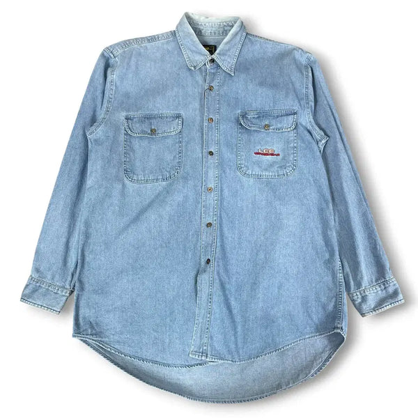 [BUNJANG] 00s Lee Light Denim Work Shirt L / 00s LEE 빈티지 라이트 데님 워크 셔츠 L
