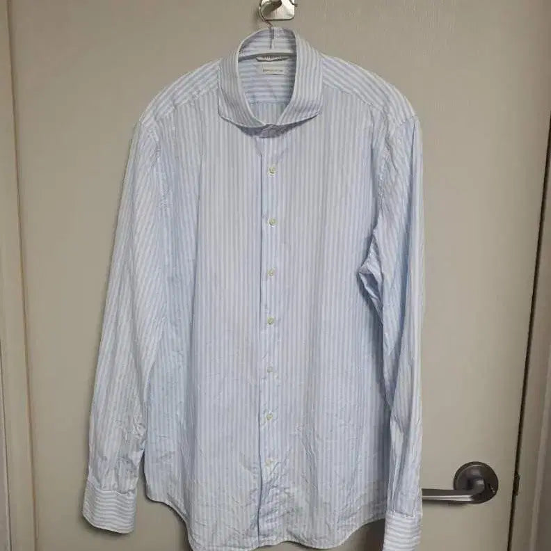 [BUNJANG] S suit Supply Striped Dress Shirt / 105)수트서플라이 스트라이프 셔츠