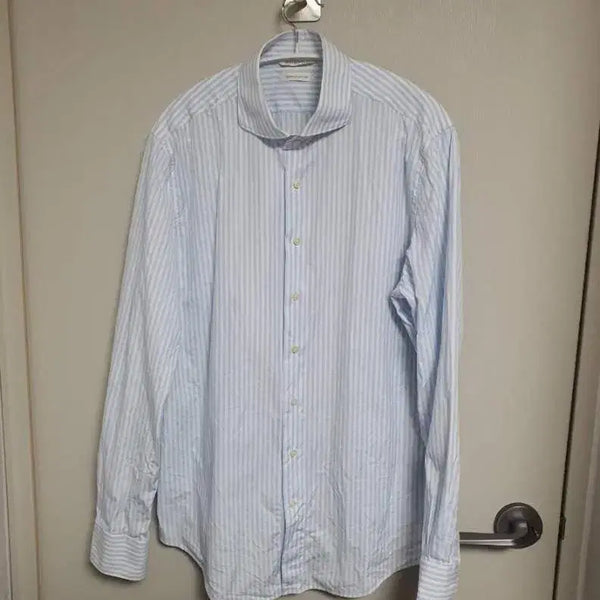 [BUNJANG] S suit Supply Striped Dress Shirt / 105)수트서플라이 스트라이프 셔츠