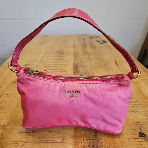 [BUNJANG] Prada Pocono Nylon Mini Shoulder Bag Pink / (정품) 프라다 포코노 나일론 핑크 미니 숄더백