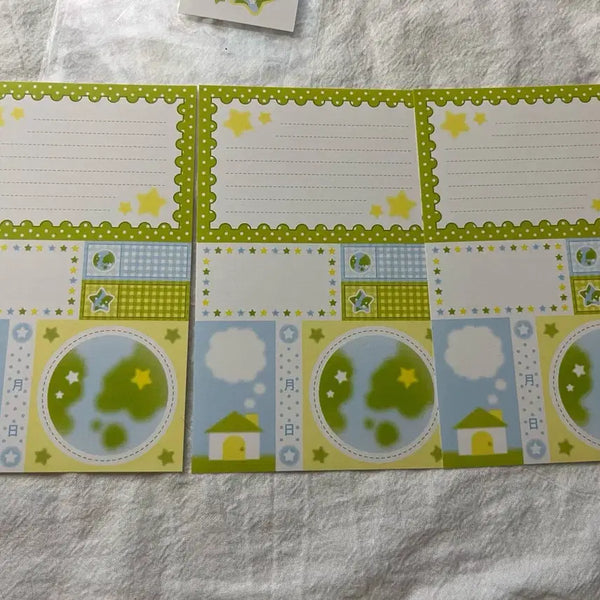 [BUNJANG] AtoZ Club Earth Paper Stickers (3 Sheets) / 에이투지클럽 지구 모조지 3장