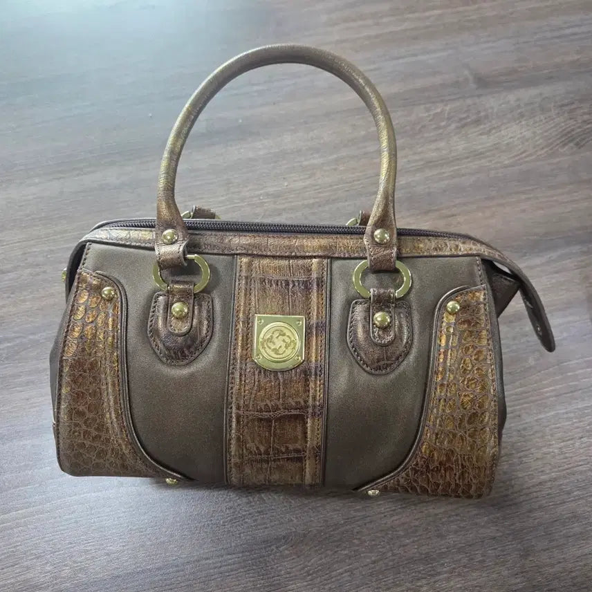 [BUNJANG] Geumkang Shoes Renoir Crocodile Embossed Leather Tote Bag / 금강제화 르누아르 악어엠보 가죽 토트백