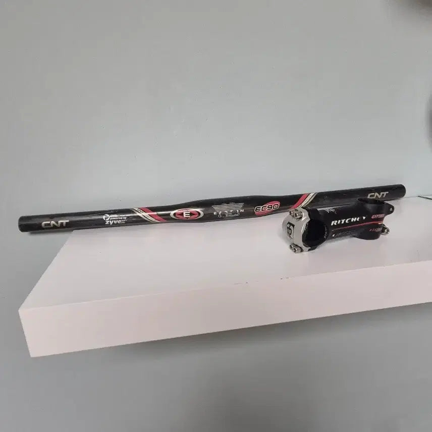 [BUNJANG] Easton EC90 Carbon Flatbar + Ritchey Pro 90mm Aluminum Stem Handlebar Set / 이스턴 ec90 플랫바+리치 프로 90미리 핸들세트 판매합니다