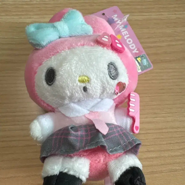[BUNJANG] My Melody "School Look" 8cm Bag Charm Doll / 마이멜로디 인형 가방걸이 스쿨룩 8cm