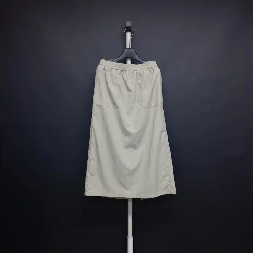 [BUNJANG] The Edge Spring Summer Fall Nylon Long Skirt Light Khaki / 새 더 엣지 춘하추 포코노 롱 스커트 77.66