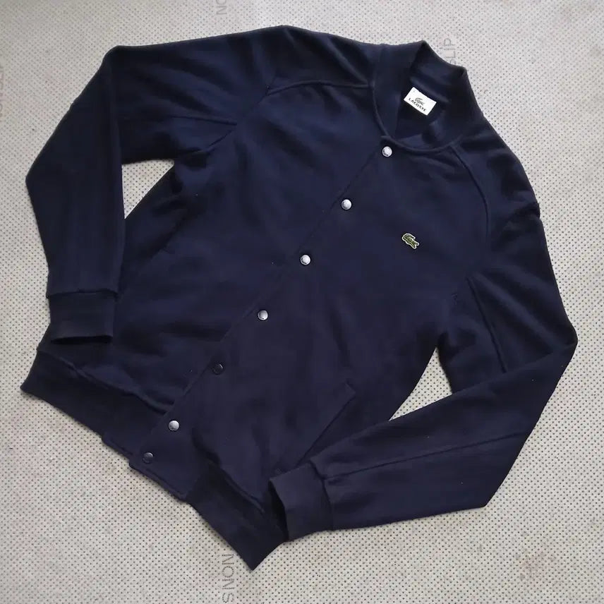 [BUNJANG] Lacoste Navy Blue Baseball Jumper / 라코스테 네이비 블루 야구 점퍼