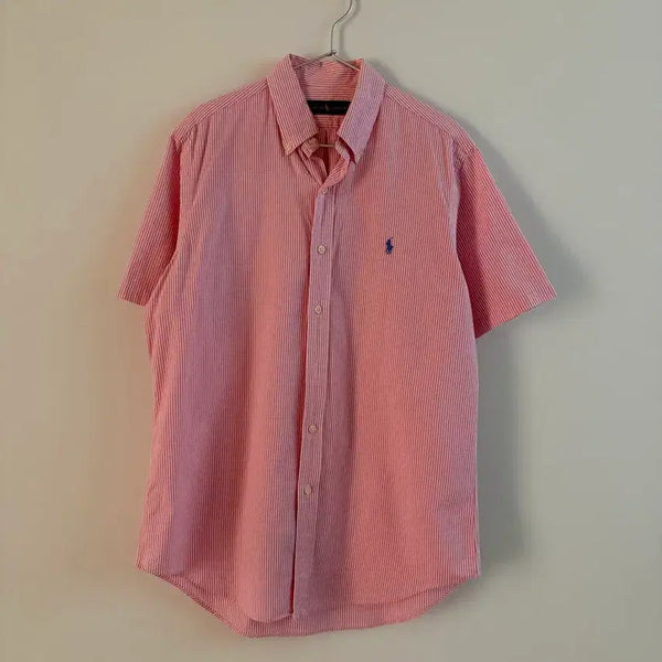 [BUNJANG] Polo Ralph Lauren Seersucker Short-Sleeve Shirt / 폴로 랄프로렌 반팔 셔츠 시어서커