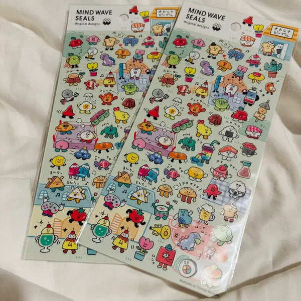 [BUNJANG] Mindwave Waggle Waggle Seal Stickers / 마인드웨이브와글와글씰