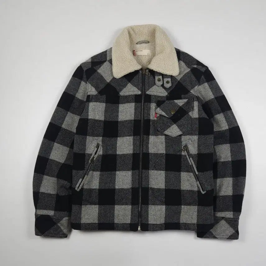 [BUNJANG] Levi's Sherpa Check Jacket [L] / 리바이스 체크 셰르파 자켓 [L]