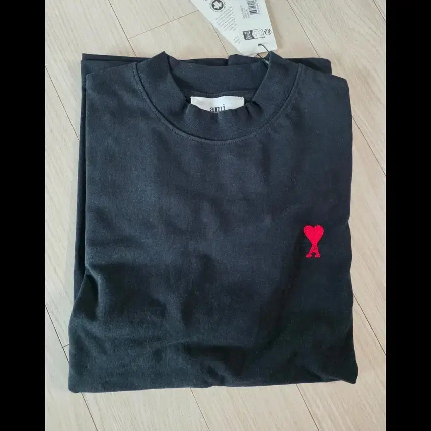 [BUNJANG] AMI Logo Long Sleeve Turtleneck Top / [새상품] 아미 슬리브 긴팔 반목