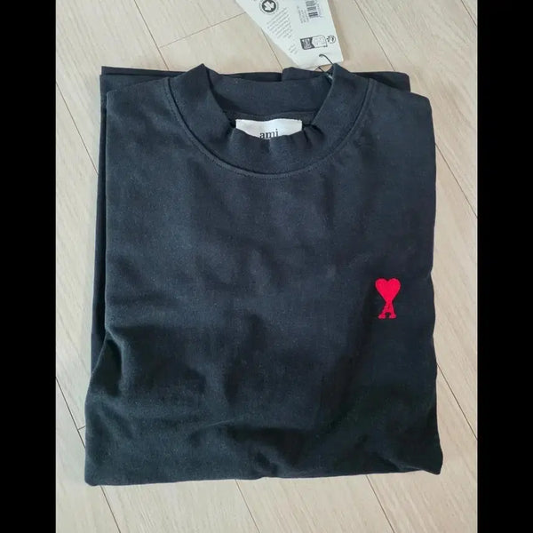 [BUNJANG] AMI Logo Long Sleeve Turtleneck Top / [새상품] 아미 슬리브 긴팔 반목