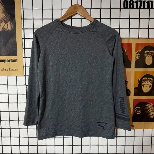 [BUNJANG] Puma Long Sleeve T-Shirt - Gray / 푸마 긴팔 티셔츠 M 0817