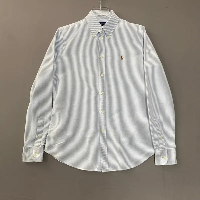 [BUNJANG] Polo Ralph Lauren Custom Fit Blue Striped Blouse Shirt / M 폴로랄프로렌 커스텀핏 블루 스트라이프 블라우스 셔츠