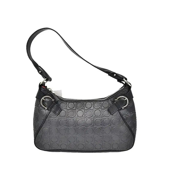 [BUNJANG] Salvatore Ferragamo Gancini Pattern Shoulder Bag / 페라가모 간치니 패턴 숄더백(정품)