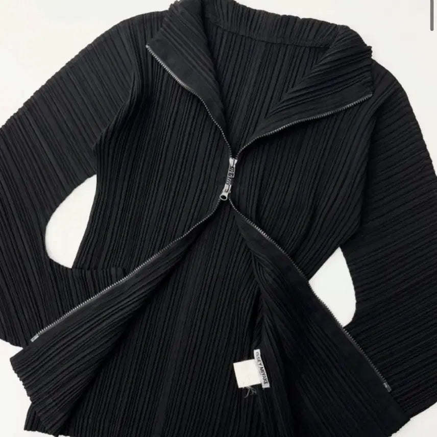 [BUNJANG] Issey Miyake Pleats Please 00s Black Zip-Up Jacket / Issey Miyake 이세이미야케 0Os 플리츠 플리즈 블랙 집업 자켓
