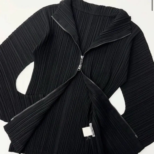 [BUNJANG] Issey Miyake Pleats Please 00s Black Zip-Up Jacket / Issey Miyake 이세이미야케 0Os 플리츠 플리즈 블랙 집업 자켓