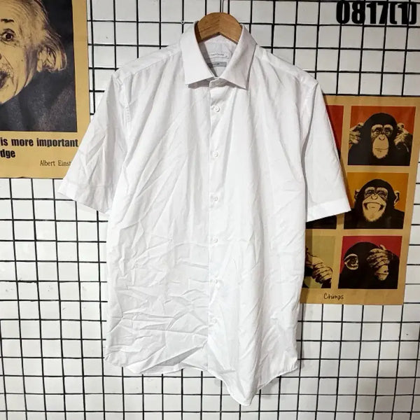 [BUNJANG] White Short Sleeve Shirt / 반팔 셔츠 110 0817