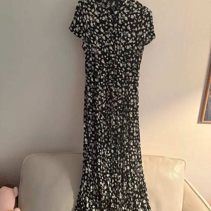 [BUNJANG] Zara Floral Pattern Long Dress / 자라 플라워 패턴 롱 원피스