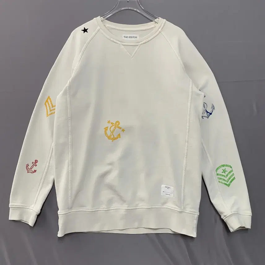 [BUNJANG] 3D Editor Vintage Italian Printing Sweatshirt / 3 디 에디터 이태리 빈티지 프린팅 스웻셔츠 맨투맨