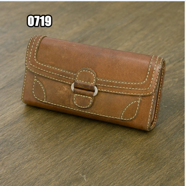 [BUNJANG] Nicole Saint-Lou vintage Leather Long Wallet / 니콜 생질르 빈티지 가죽 장지갑