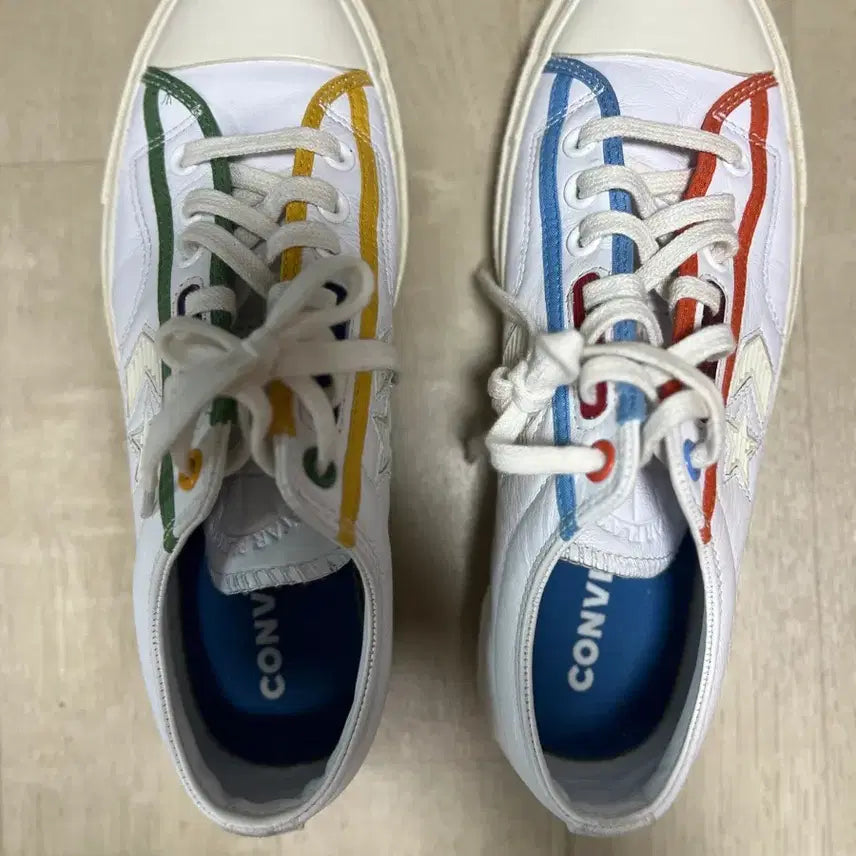 [BUNJANG] Converse Chuck Taylor All Star J EI High Cut White/Multi Sneakers / 컨버스 스타이젝 하이컷 화이트/멀티
