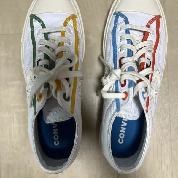[BUNJANG] Converse Chuck Taylor All Star J EI High Cut White/Multi Sneakers / 컨버스 스타이젝 하이컷 화이트/멀티