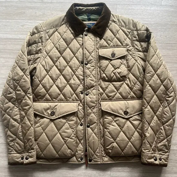 [BUNJANG] Polo Quilting Jacket Beige M / 폴로 퀼팅자켓 m