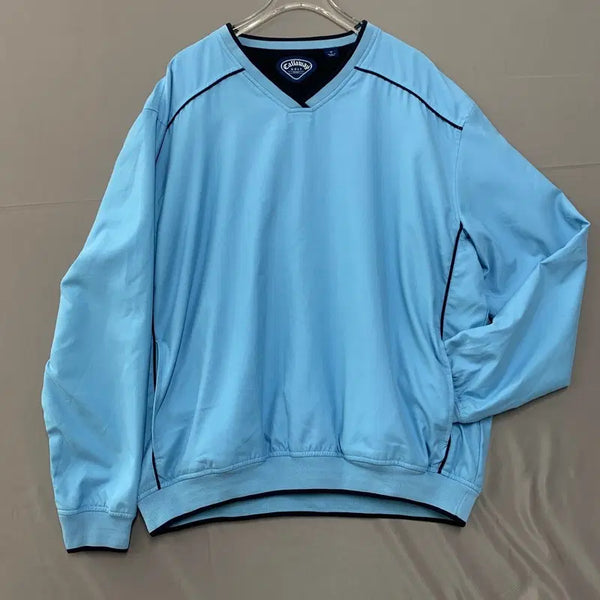 [BUNJANG] Callaway Golf V-Neck Windbreaker Sweatshirt / M 캘러웨이 골프 브이넥 바람막이 웜업 맨투맨