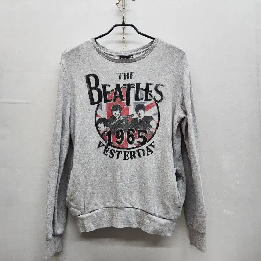 [BUNJANG] Beatles Vintage Printing Side Pocket Long Sleeve Sweatshirt XS(M) / 비틀즈 빈티지 프린팅 사이드포켓 롱슬리브 맨투맨 XS(M)