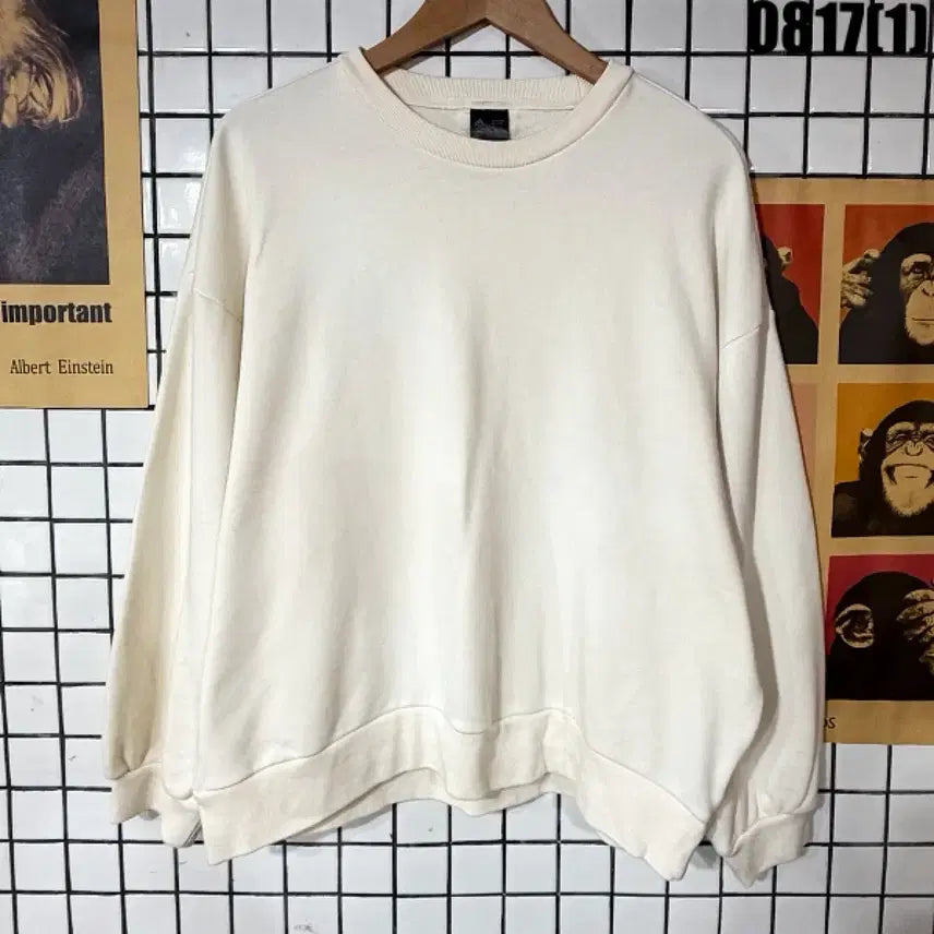 [BUNJANG] Adidas Crewneck Sweatshirt XS Light Beige / 아디다스 맨투맨 XS 0817