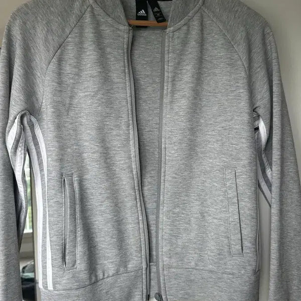 [BUNJANG] Adidas Zip-Up Jersey Grey Women's Training Suit / 아디다스 집업 져지 회색