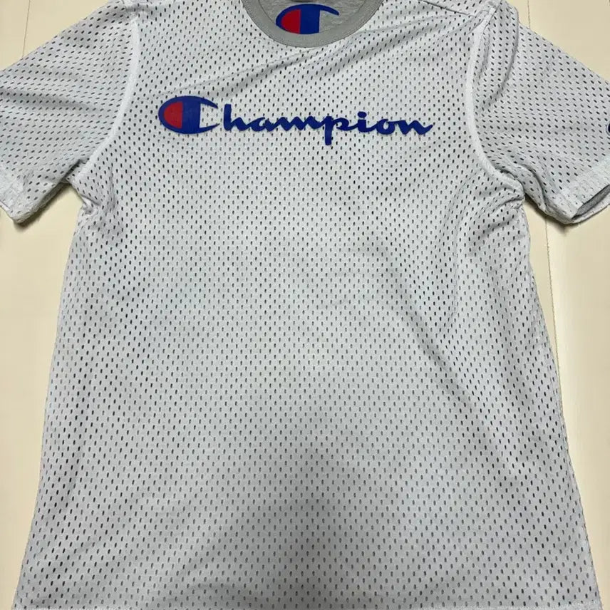 [BUNJANG] Champion Mesh Layered Short Sleeve T-Shirt Size M (fits 95-105) / (상태AA) 챔피언 매쉬 레이어드 반팔티셔츠M 95