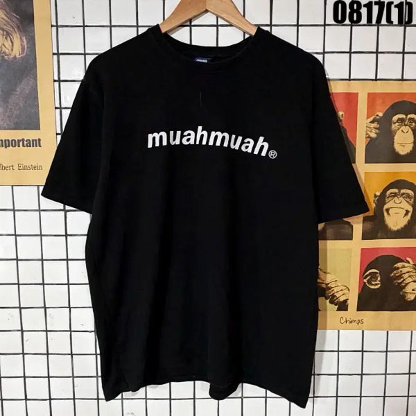 [BUNJANG] Muamuah Logo T-Shirt Black / 반팔 티셔츠 0817
