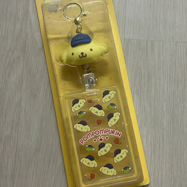 [BUNJANG] Sanrio Pompompurin Jeju Air Card Case Keyring / 산리오 제주항공 폼폼푸린 카드 케이스 키링