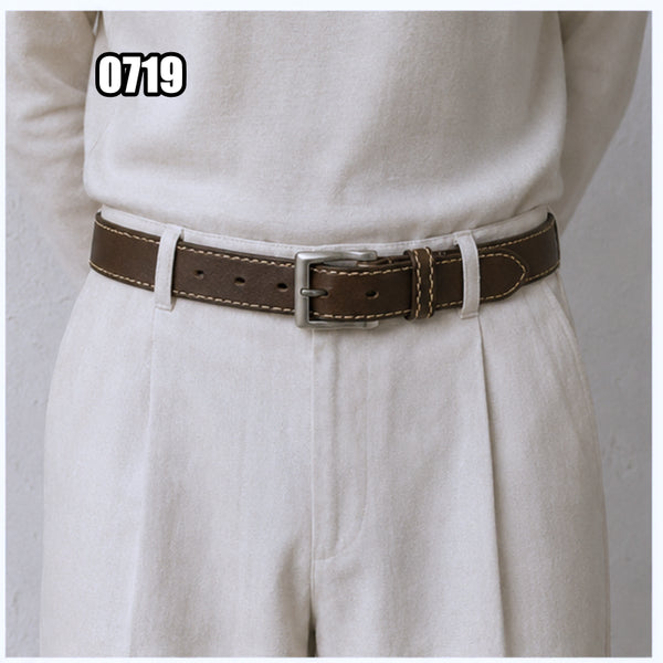 [BUNJANG] Vintage Casual Leather Belt / VTG 빈티지 캐주얼 가죽 브라운 벨트