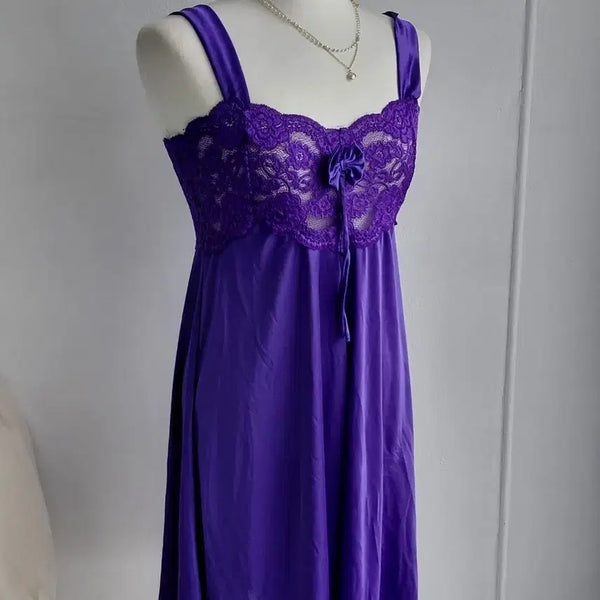 [BUNJANG] Vintage Purple Lace Slip Dress / [빈티지] 보라색 레이스 슬립 원피스