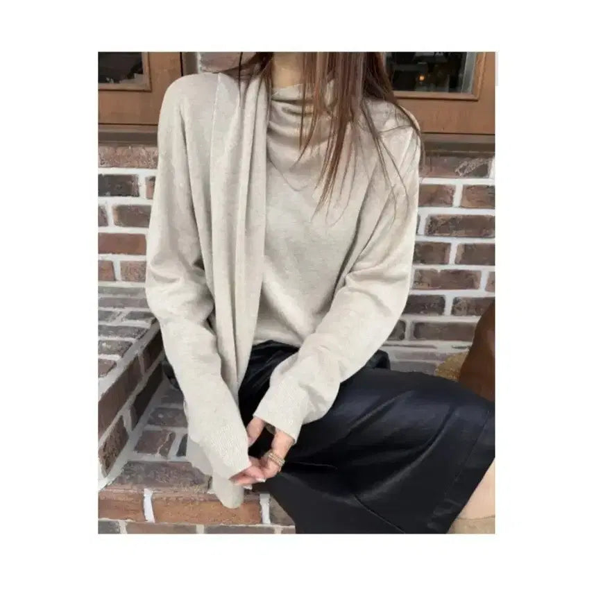[BUNJANG] LASSOM Knit Scarf - Beige / 라쏭 스카프 니트 - 베이지