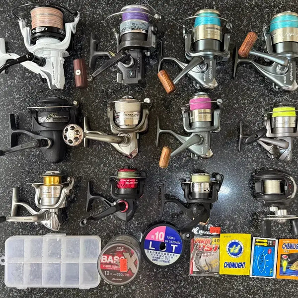 [BUNJANG] Fishing Reel Set (12 Pieces) / 낚시릴 12개