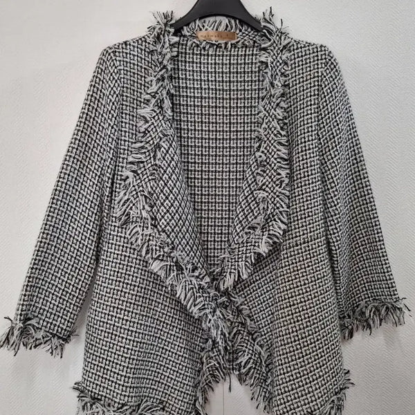 [BUNJANG] Check Tweed Frill Jacket / 체크 트위드 프릴 자켓
