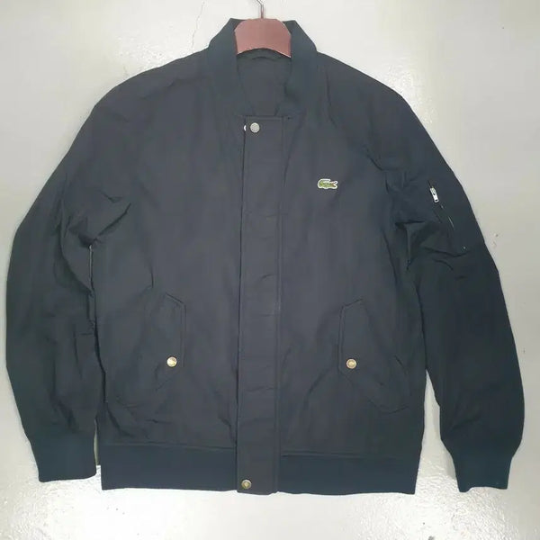 [BUNJANG] Lacoste Black Blouson Jacket US M / 라코스테 블랙 블루종 자켓 US M
