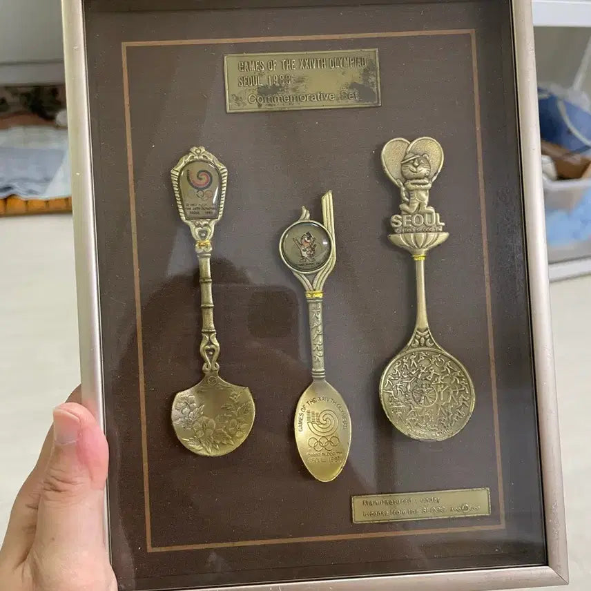 [BUNJANG] Seoul Olympics Hodori Spoon Set / 서울 올림픽 기념 스푼 세트 호돌이