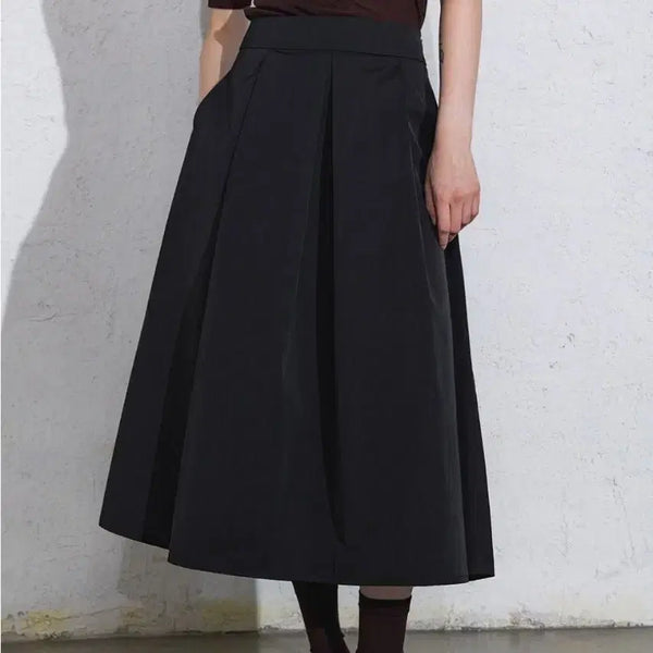 [BUNJANG] Refined902 Volume Flare Skirt - Black / 리파인드902 볼륨 플레어 스커트 S _ 여성