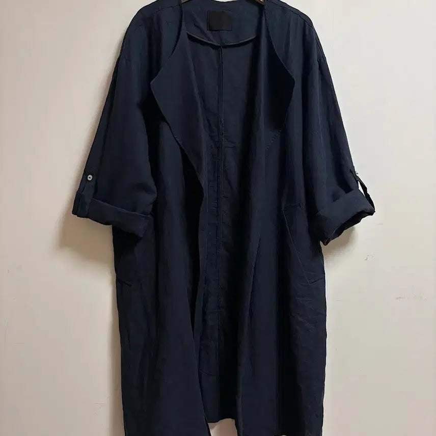 [BUNJANG] Navy Linen Jacket / 네이비 린넨 자켓